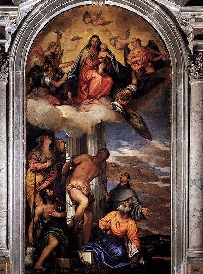 Paolo Veronese Virgin and Child with Saints china oil painting image